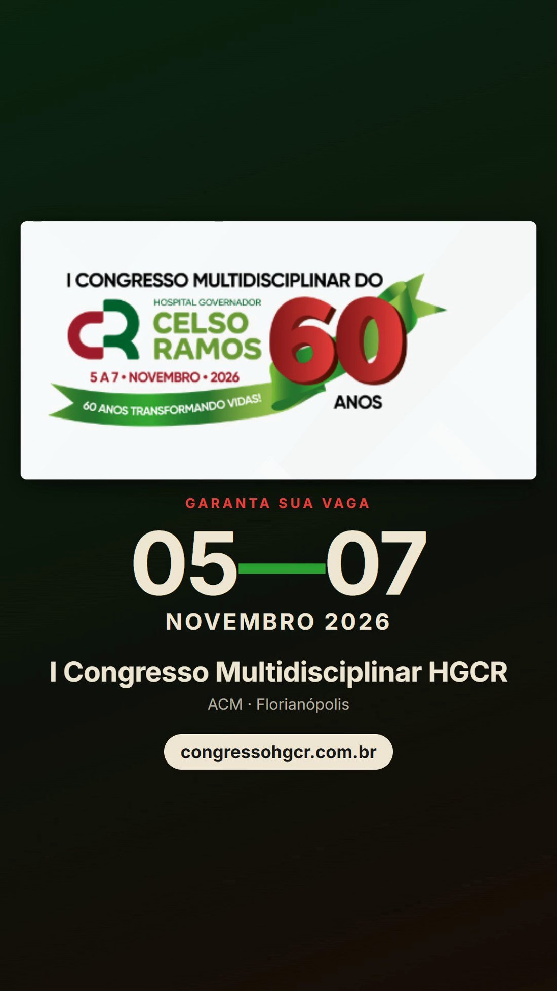 Cartão final do vídeo